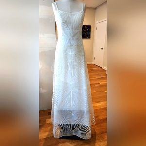 White Spaghetti Strap Sleeveless Bridal Sundress